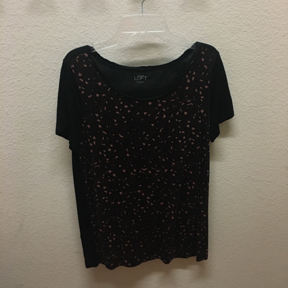 Ann Taylor LOFT Leopard Print Tee